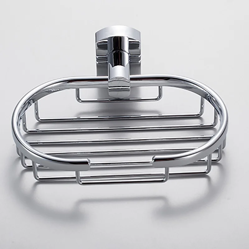 Copper soap rack glossy soap drainer net holder high quality soap shelves silver home storage bathroom organizer