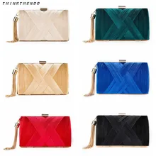 THINKTHENDO, элегантный женский клатч с кисточками, Свадебная женская модная сумка на плечо, вечерняя сумочка, кошелек, свадебная сумочка, новинка