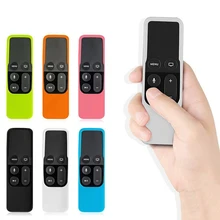 1 шт. силиконовый защитный чехол облегающий рукав с ремешком для Apple tv 4-го поколения для Siri пульта дистанционного управления