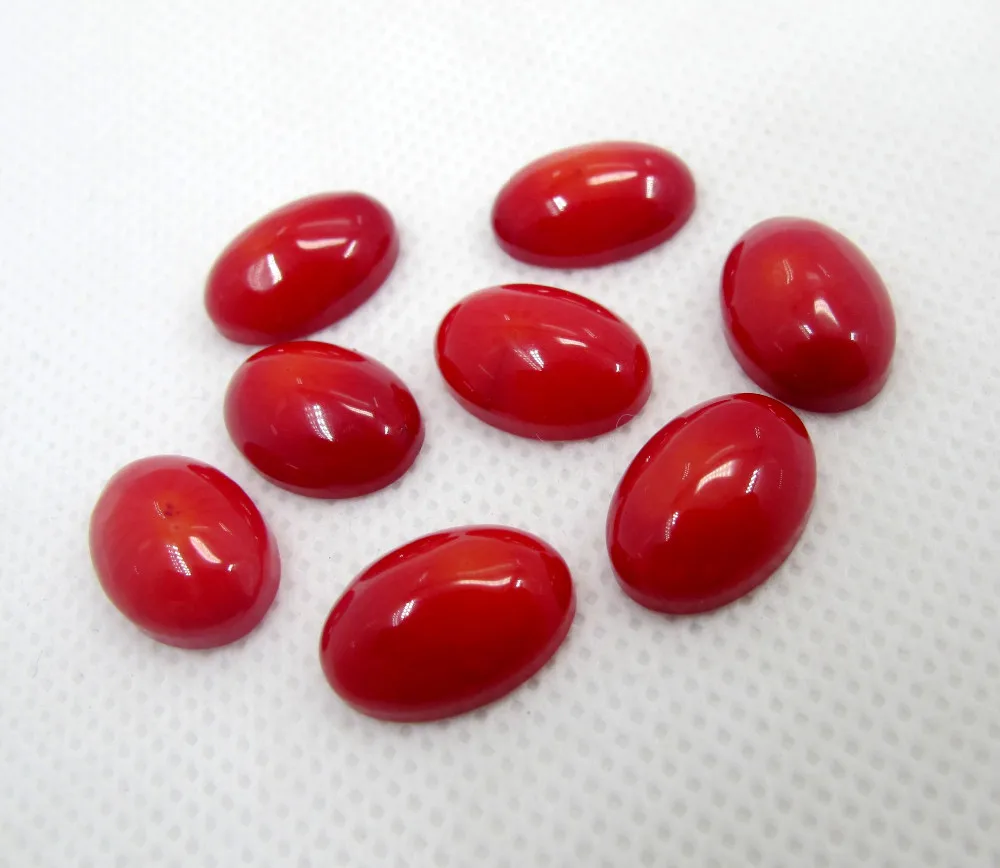Red coral 10x14mm (2)
