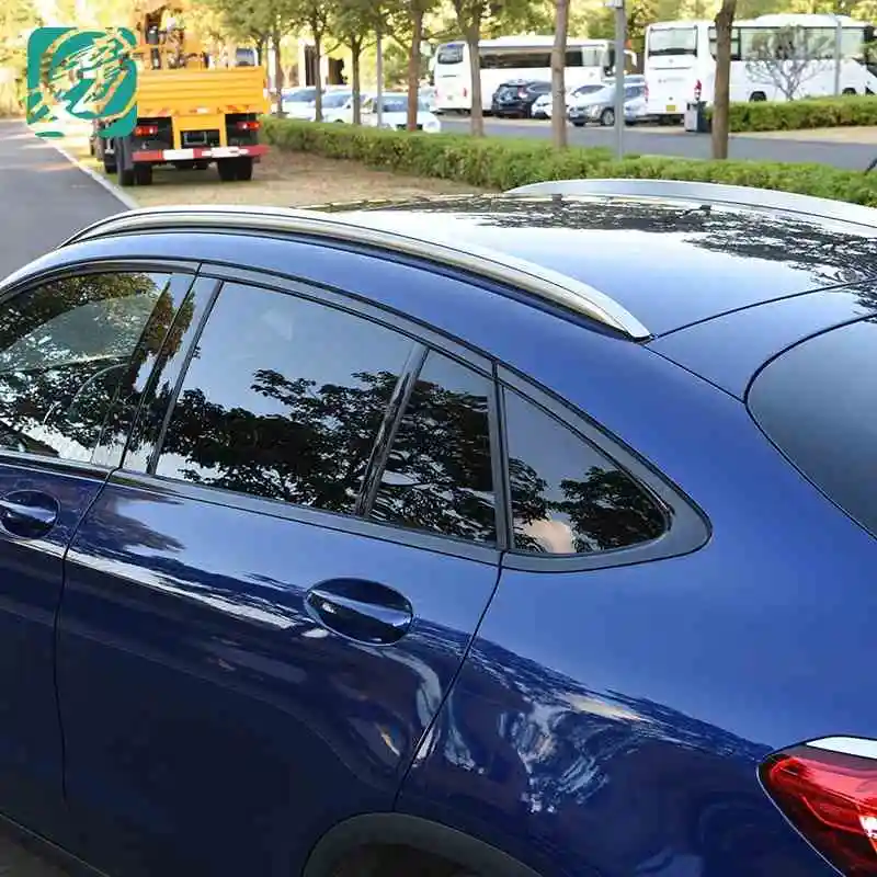 لمرسيدس-بنز GLC-COUPE GLC200 GLC260 GLC300 حامل سقفي القضبان شريط حامل الحقائب القضبان أعلى رفوف السكك الحديدية صناديق سبائك الألومنيوم