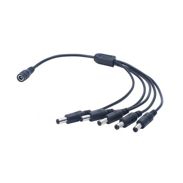 Cavo Splitter Alimentazione DC CCTV Per Fotocamera 12 V 2,1 Mm Femmina - Foto 5
