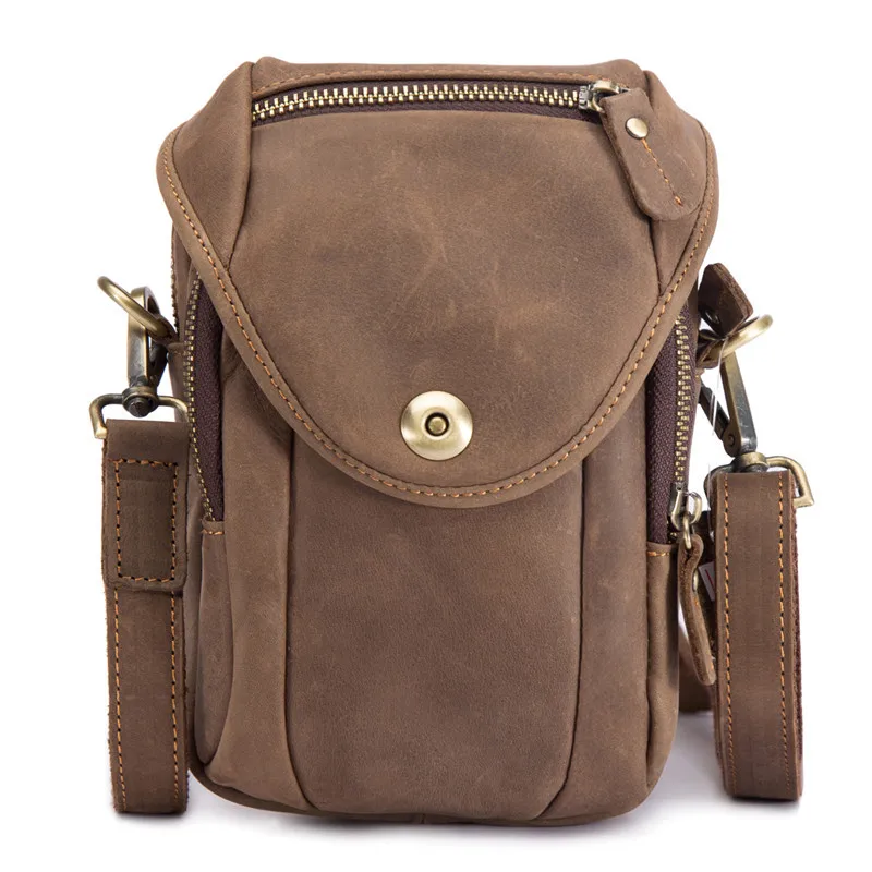 Fanny Waist Pack for Men Genuine Leather Belt Bag Pack Pouch Men's Shoulder Chest Bag Small Bum Bag Mini Crossbody Hip Waistbag Fanny Waist Pack for Men Genuine Leather Belt Bag Pack Pouch Men's Shoulder Chest Bag Small Bum Bag Mini Crossbody Hip Waistbag