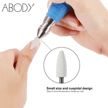Салон Cuspidal ногтей сверло дизайн ногтей точильный камень с головкой керамическая Опора лак инструмент Электрический Маникюр Резак пилка для ногтей