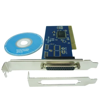 

PCI parallel Card Adapter DB25 25Pin Printer LPT 1 Port Card Moschip MCS9805