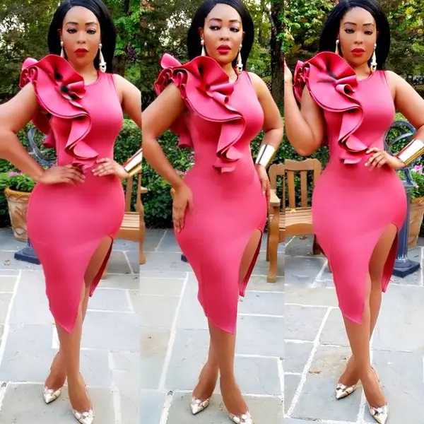 

2019 new sexy fashion african women plus size dress