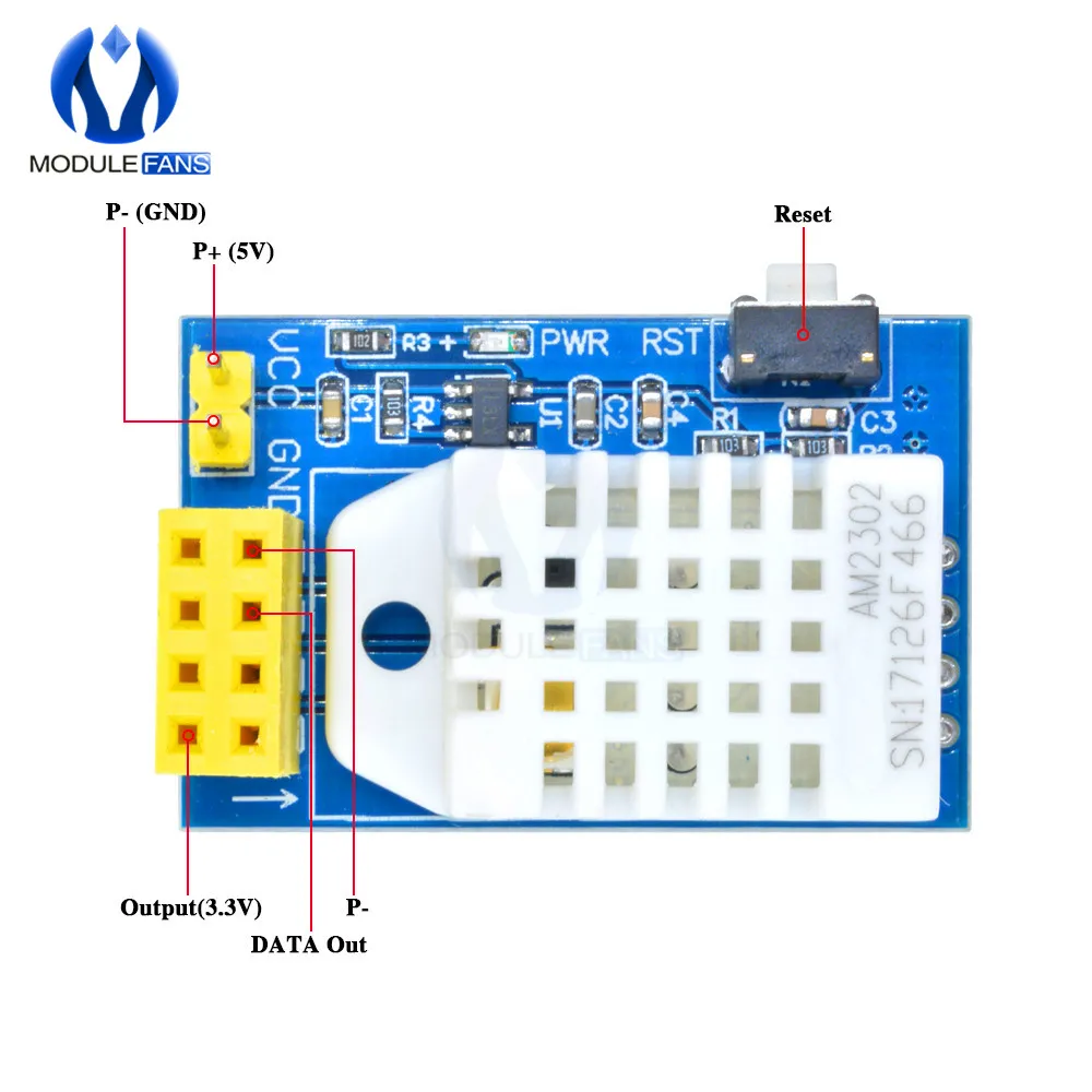 DHT22 AM2302 датчик температуры и влажности беспроводной модуль Wifi щит ESP8266 ESP-01/01 S Адаптер Заменить SHT11 SHT15