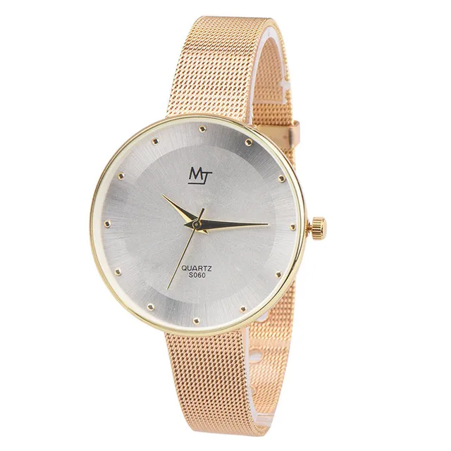 Men Women Fashion Stainless Steel Strap Analog Quartz Wrist Watch Luxury Simple Men Women Fashion Stainless Steel Strap Analog Quartz Wrist Watch Luxury Simple