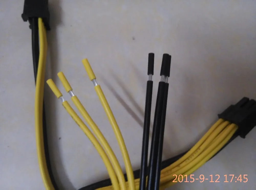 Bitcon Miner Antminer S5 S3 выделенный шнур питания 6P со звеньями гвоздиками. 50 см + 20