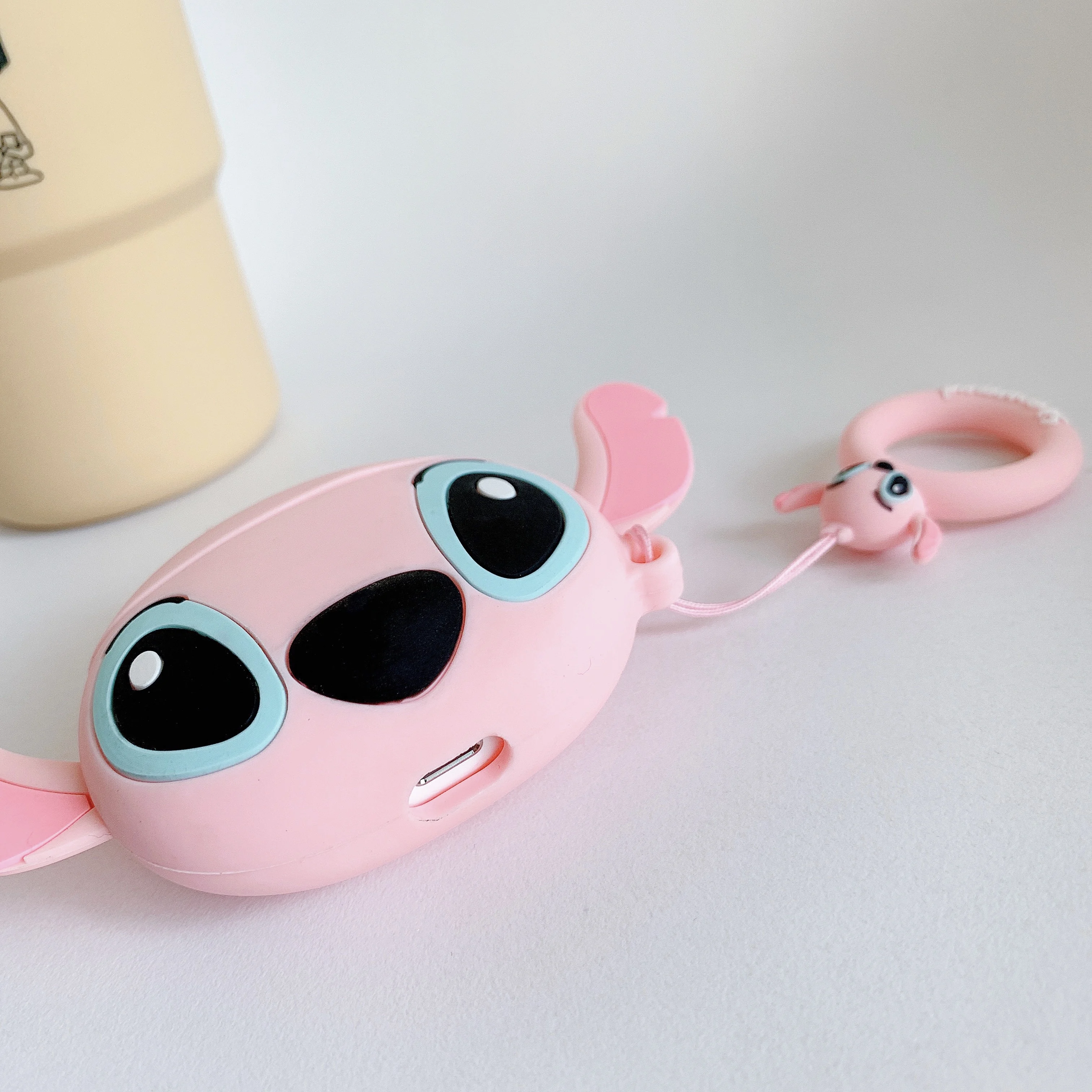 Чехол для AirPods с 3D милым мультяшным принтом Kawaii Animal, чехол для наушников Airpods 2/i10/i11TWS, Защитная крышка с кольцом на палец