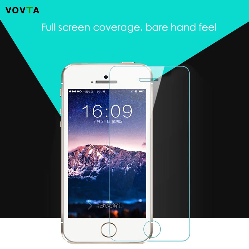 0.26mm Tempered Glass for iphone 5s 6 6 s 7 Plus Protective film 9 H Premium Screen Protector for iPhone 5 8 SE Tempered Glass11