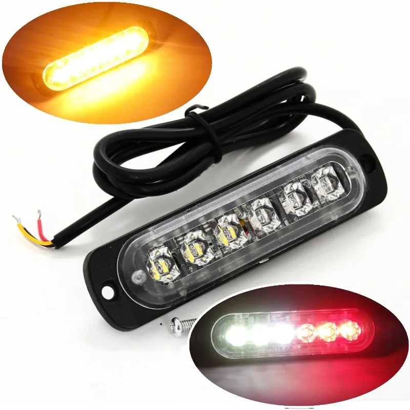 Extra thin 6W Led Car grill warning Lights,Emergency lights,led strobe