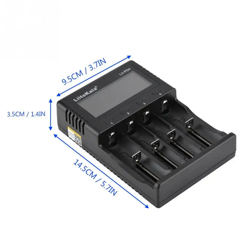 lithium battery chargers LiitoKala Lii-PD4 Lii-PL4 lii-S2 lii-S4 lii-402 lii-202 lii-S8 lii-S6 battery Charger  18650 26650 21700 lithium NiMH battery smart hand ring watch charger