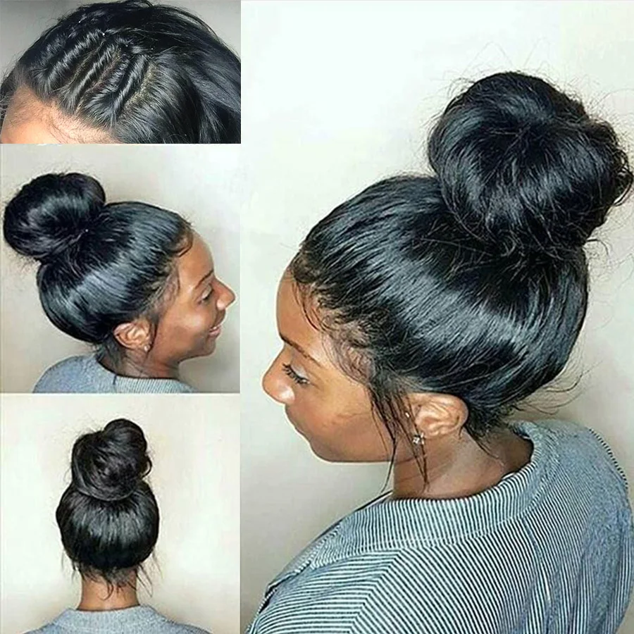Goede RXY Lace Front Menselijk Haar Pruiken Voor Zwarte Vrouwen Pre Geplukt Full Lace Menselijk Haar Pruiken Met Baby Haar Braziliaanse body Wave Niet Remy