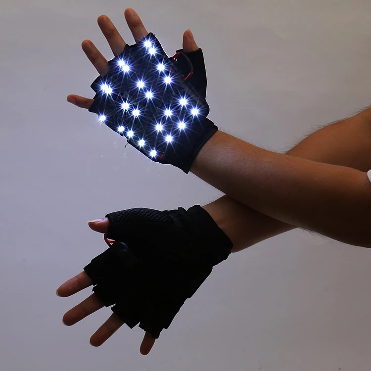 Светодиодный светящиеся бусины Взрывная светящаяся перчатка перчатки для KTV сценические выступления в ночных клубах и барах светодиодный люминесцентные очки