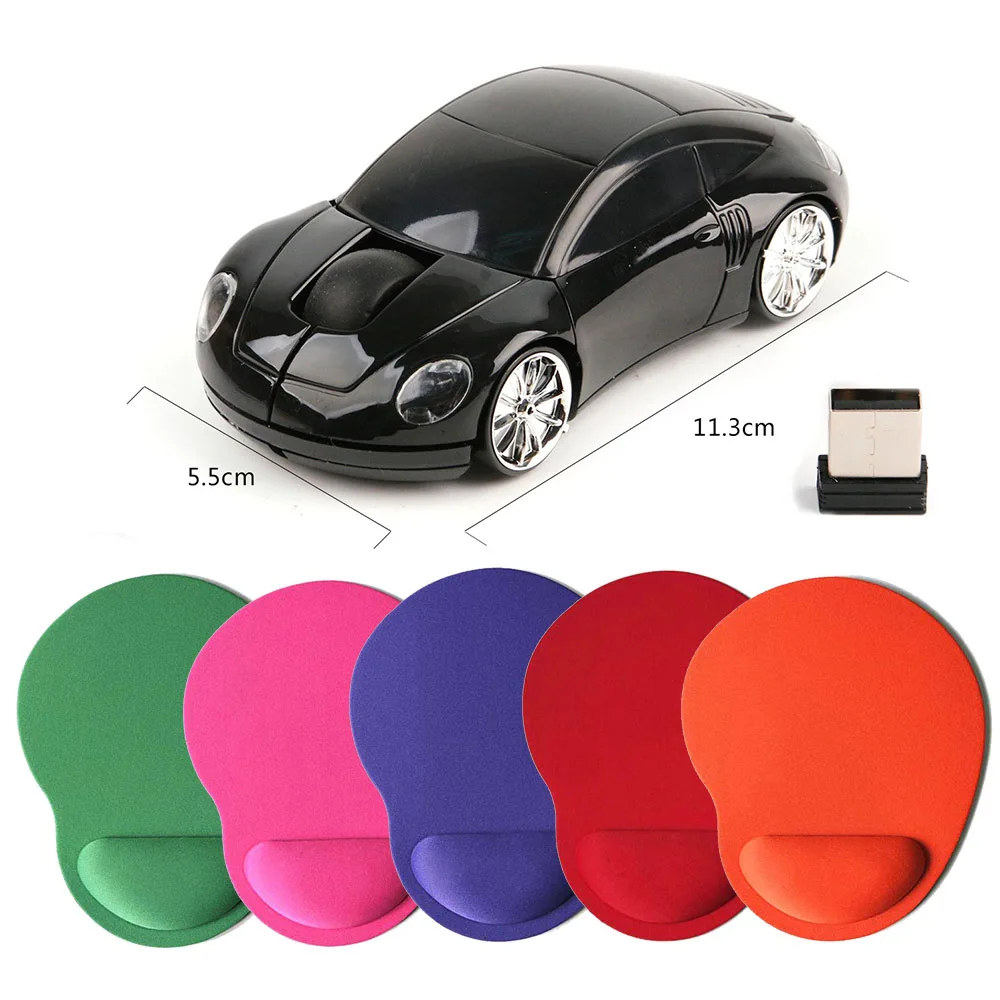 

Portable USB 3.0 Wireless Mouse For Laptop PC Mouse Receiver Optical Computer Car Shape Mice 2.4GHz with Gaming Mice Pad