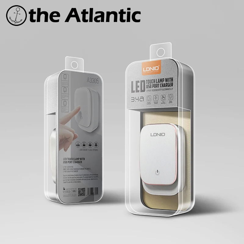 

LDNIO A3305 LED 3 Port USB Plug 5V 3.4A Quick Charger US EU UK AU Power Socket Smart For iPhone iPad Android