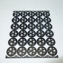 DC12V WS2818 5050 SMD адресуемых пикселей PCBA, 3 шт. 5050 SMD светодиодный; 0,96 Вт; 26 мм диаметра; 0,72 Вт; Черный PCB