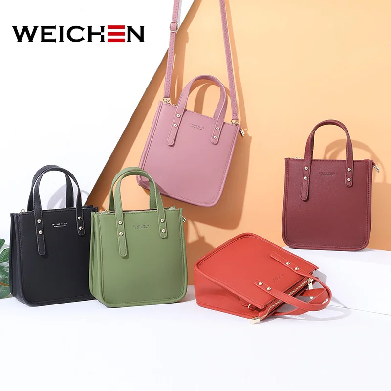 WEICHEN 2019 Новый плечо и кожаные женские сумочки Crossbody сумка женская высокое