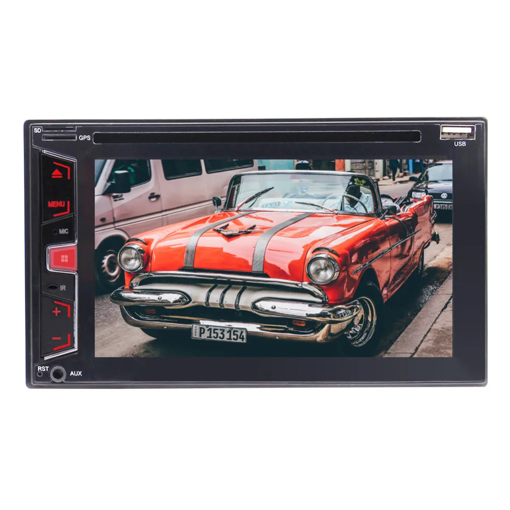 Eincar Double 2Din Bluetooth In Dash GPS Navigation SD DVD CD Am FM RDS USB TF