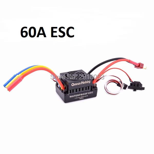 Водонепроницаемый Бесщеточный Регулятор Скорости 60A ESC с 5 8 V / 3A BEC для