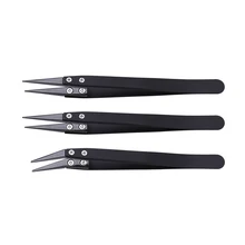 3 шт./компл. прямые и изогнутые прецизионные, керамические пинцеты антистатические анти-магнитные тепло устойчивый Пинцет для Pinching катушки