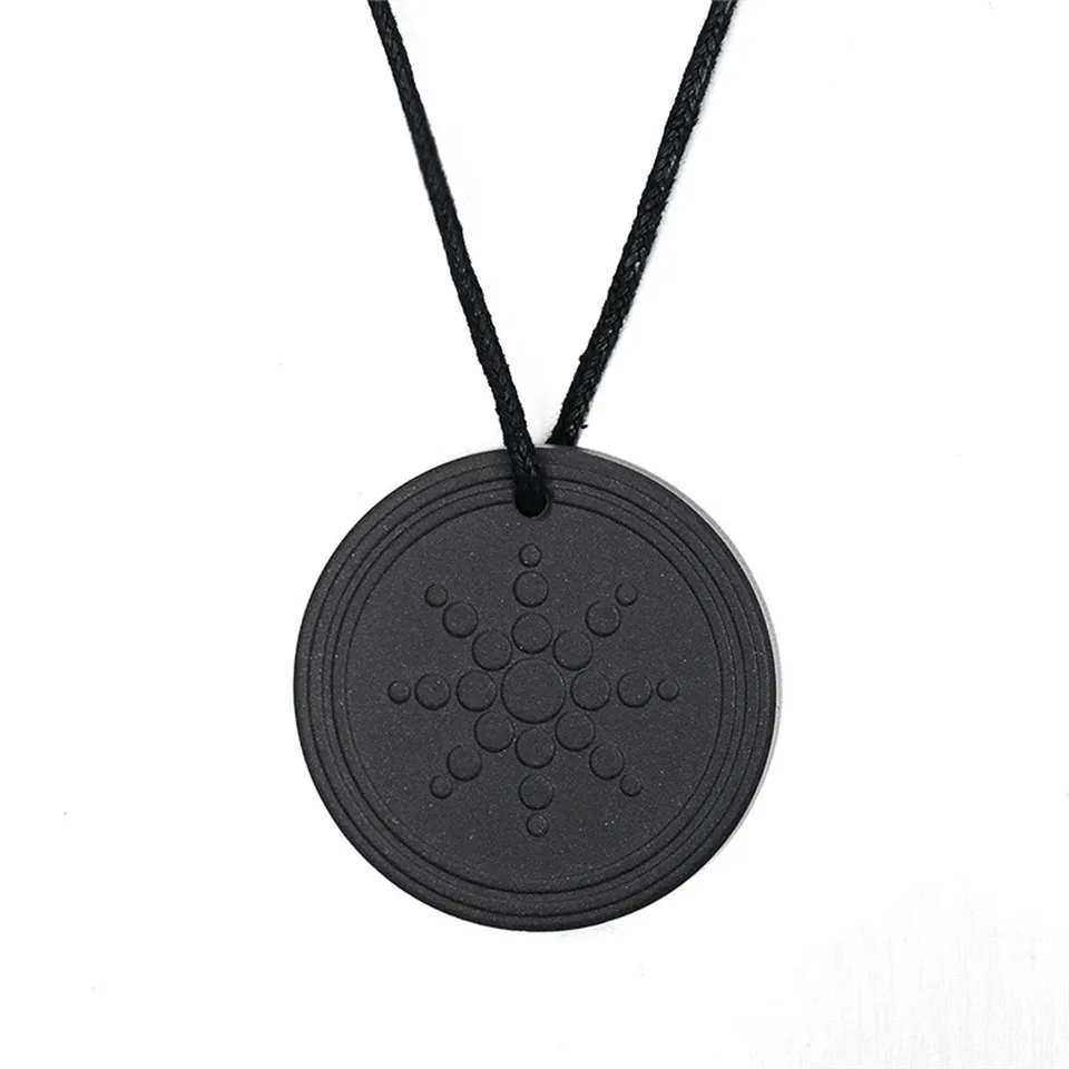 

Qiao La Trendy Women Men Quantum Black Pendant Scalar Orgon Energy neg ions EMF Protection Lot Only Volcanic Stone Necklace
