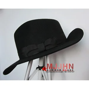 MJ Michael Jackson Billie Jean with Name Black FEDORA Wool Hat Trilby Collection for Performance Party Show Imitation Gift
