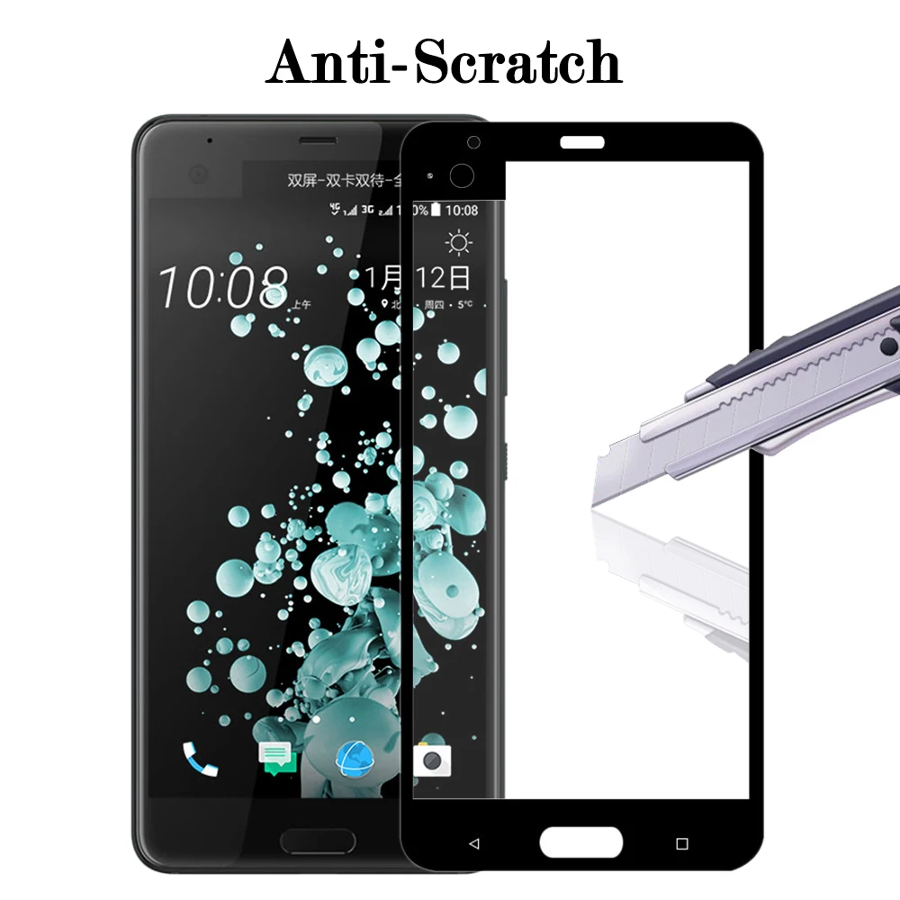 Genuino 100% De Vidrio Templado HD Protector de pantalla cubierta para HTC u Ultra Genuino 100% De Vidrio Templado HD Protector de pantalla cubierta para HTC u Ultra