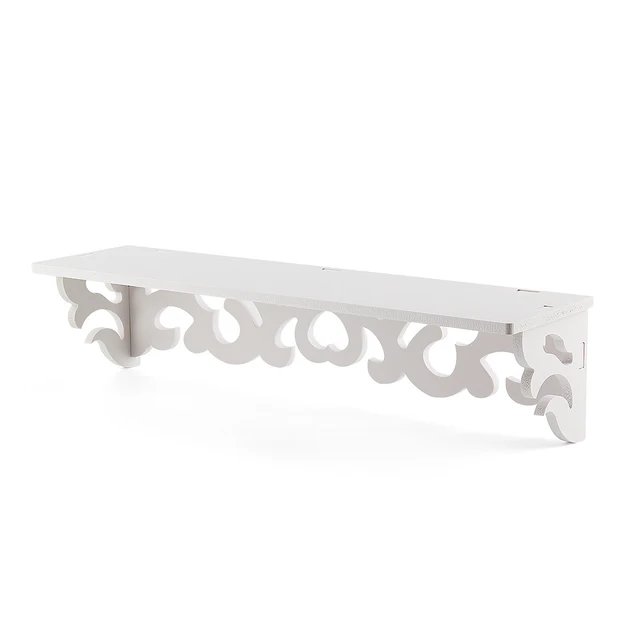 Set Of 2 White Shabby Chic Filigree Style Shelves Cut Out Design Set Of 2 White Shabby Chic Filigree Style Shelves Cut Out Design Wall Shelf Home