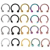 1pcx4Styles1.26/8/10/12mm Fashion Horseshoe Fake Nose Ring C Clip BCR Septum Lip Piercing Falso Nose Rings Hoop For Women Men ► Photo 3/4