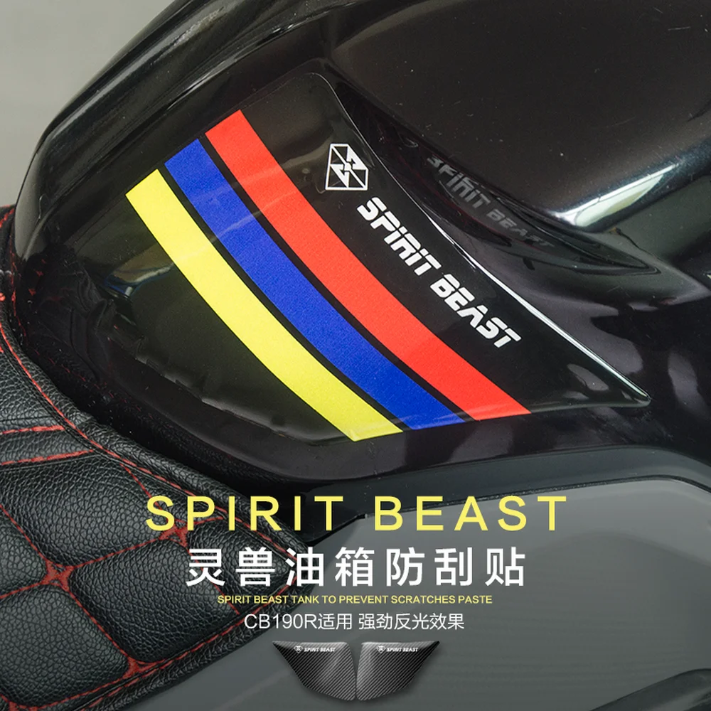 

SPIRIT BEAST Motorcycle Tank Stickers Waterproof Protection for Yamaha Nmax Tmax 530 Xmax Piaggio Honda Cb650f CBF190 Vespa Gts