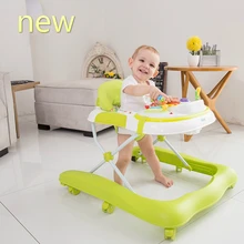 Предотвратить роллер ребенка обучения ходунки многофункциональная музыка u-образный ходунки с приводной ремень