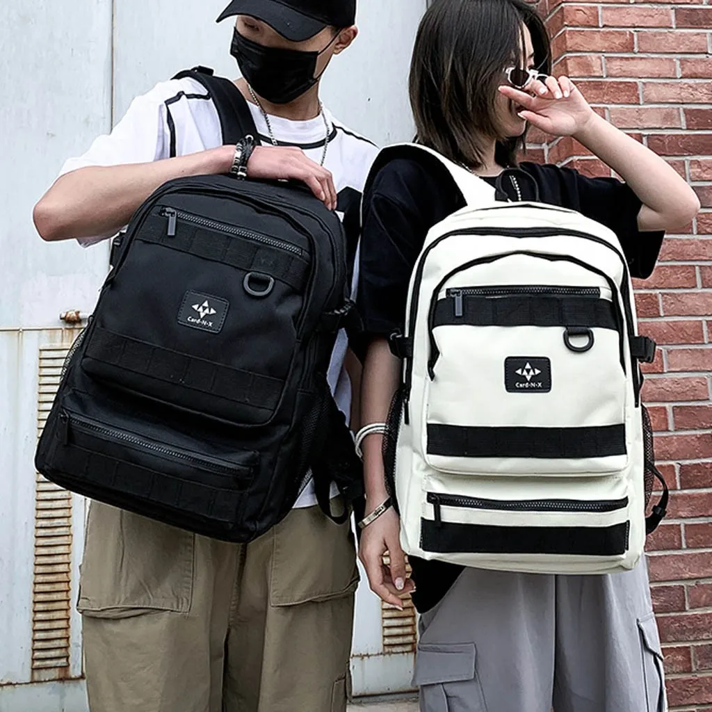 

Fashion Large Travel Backpack Couple Leisure Zipper Backpack Folding Bag High Quality Nylon Sport Backpack Back Pack Outdoor