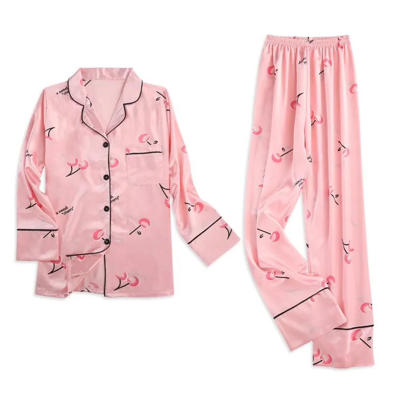 Женский пижамный комплект из 7 предметов, сексуальный пижамный комплект из искусственного шелка, Свободное пальто+ камзол+ длинные штаны+ короткие штаны и веревка для волос, женская одежда для сна