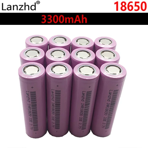 Для samsung 18650 батареи 3300mah INR18650 3,7 V перезаряжаемые батареи Литий-ионные 18650 30a большой ток 18650VTC7 - Цвет: 12 PCS 3300MAH