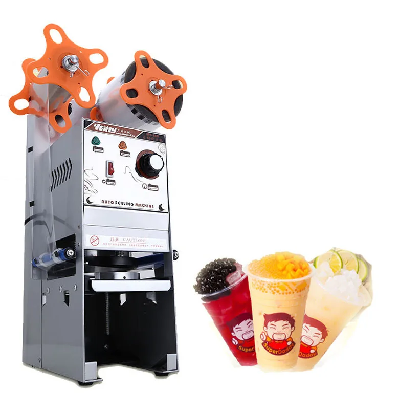 

220V Semi-automatic Bubble Tea Cup Sealing machine Cup Sealer WY-168