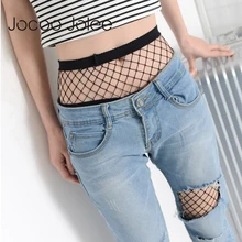 Jocoo Jolee Sexy Hollow Out Pantyhose Female Mesh Black Women Tights Stocking Slim Fishnet Stockings Lady Club Party Hosiery