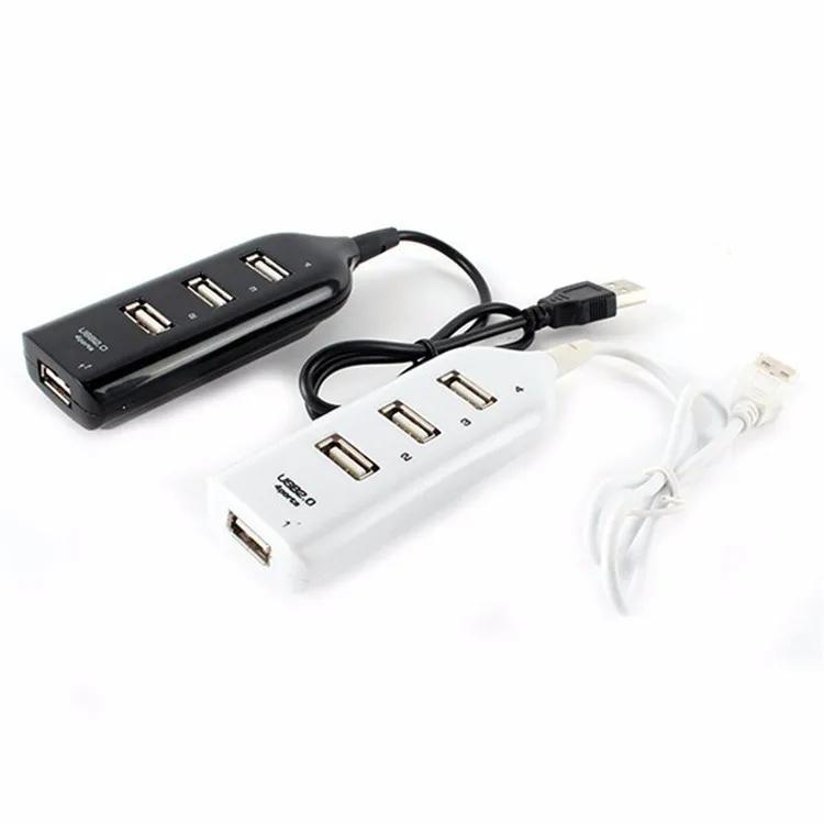 Mini Usb Hub 2.0 4 Port Adapter Splitter 4 Puerto Usb 60cm Cable Length for Laptop PC Computer Laptop Peripherals Accessories
