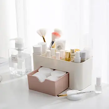 

Pawaca Mini Makeup Storage PP Plastic Box Multifunction Desktop Storage Boxes Small Objects Box Desktop Organizer