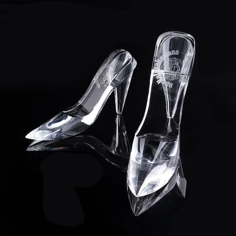 

1 Piece Handmade Lovely Crystal Cinderella High Heels Shoe for Holiday Gifts Home Decoration Customized LOGO