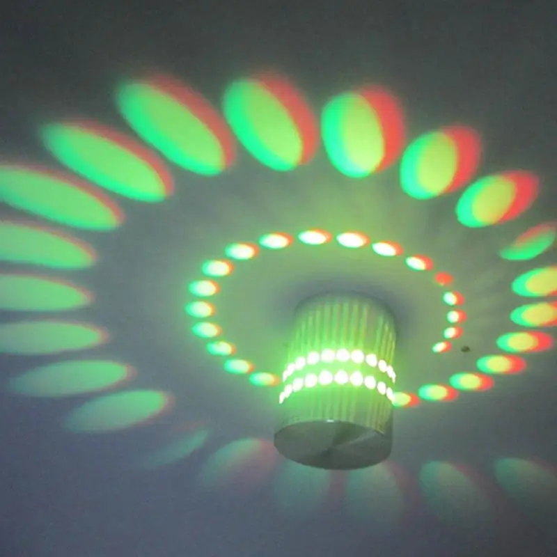 Adeeing 3 Вт светодиодный настенный светильник многоцветный ночник с пультом дистанционного управления для спальни крыльца отеля лестницы
