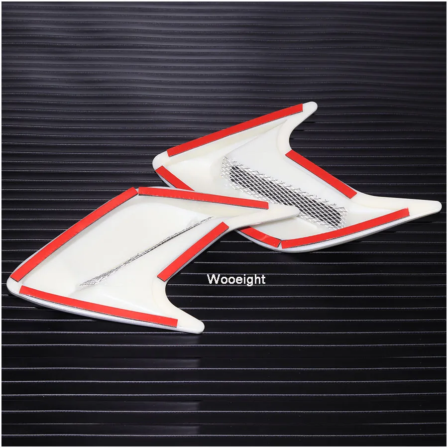 Car Styling 2Pcs Chrome Car Side Air Vent Fender Cover Hole Intake Duct Flow Grille Decoration Sticker (8)