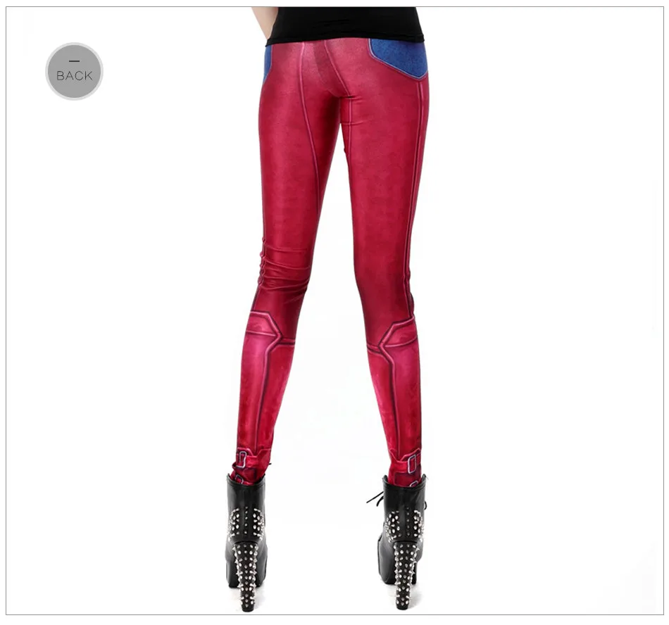 [You're My Secret] Sexy Joker Girl  Super Hero CosPlay Comic Cartoon Deadpool Classic Print leggins Women Leggings Fitness yoga pants for women