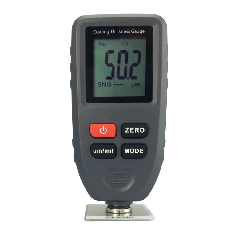 

TC100 Digital Thickness Gauge Coating Meter Car Thickness Meter Thickness Tester Measuring Range 0~1300um Backlight