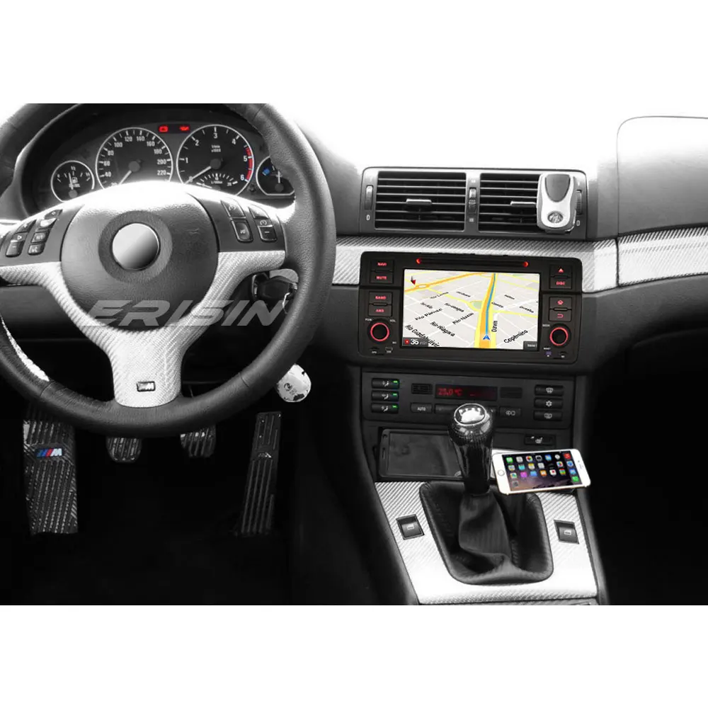 Excellent Erisin ES7546B 7" Android 8.0 car dvd Octa core DAB+ TPMS OBD BT 4G For BMW E46 318 320 325 M3 Rover75 MG ZT 4