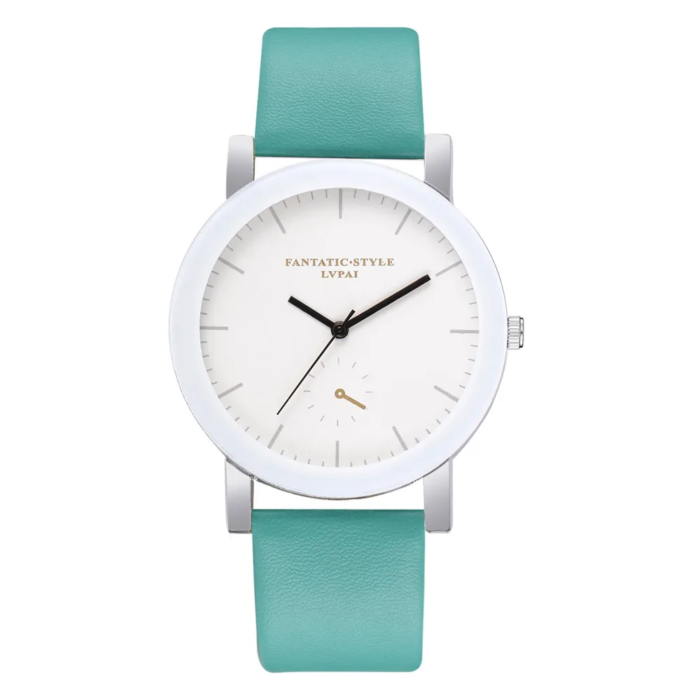 Новинка Lvpai брендовые кварцевые часы для женщин белый браслет часы Женское платье креативные часы Relojes Mujer - Цвет: Mint Green