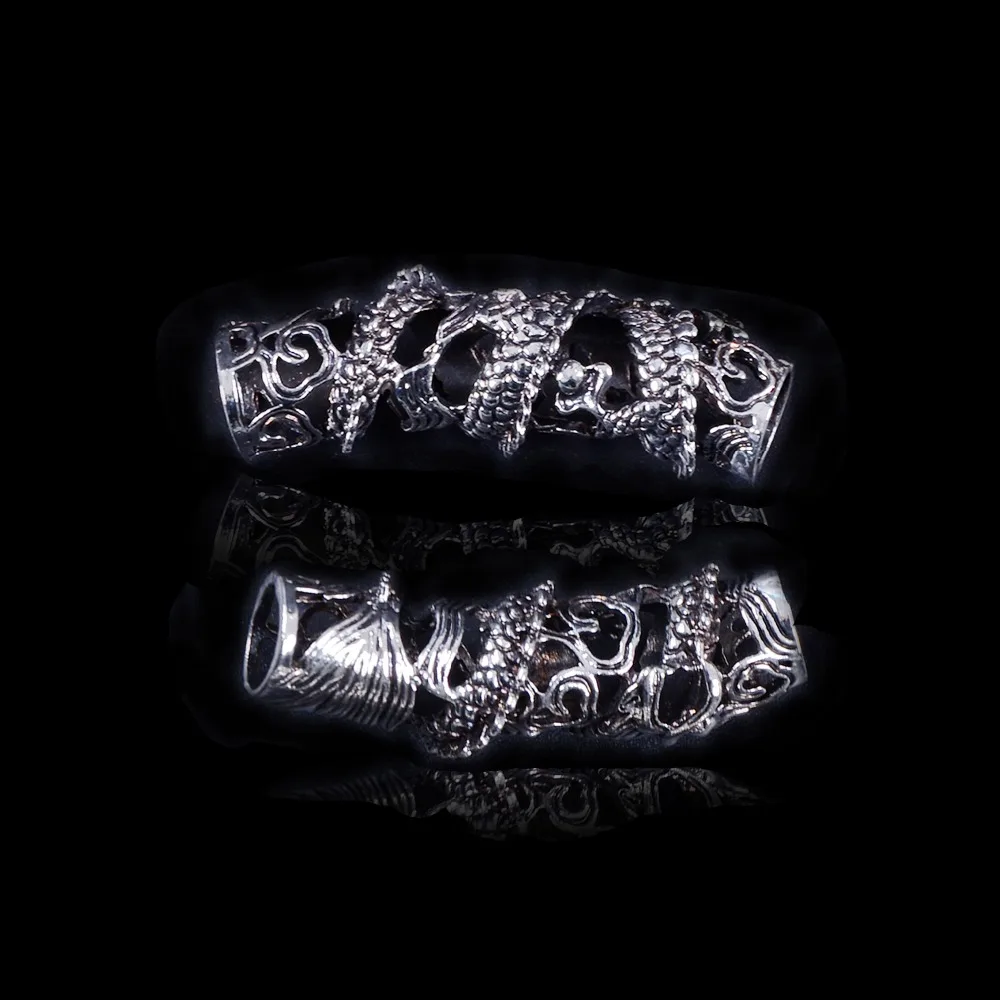 3 шт. плетение из бисера тибетского серебряного дракона для наращивания волос|hair