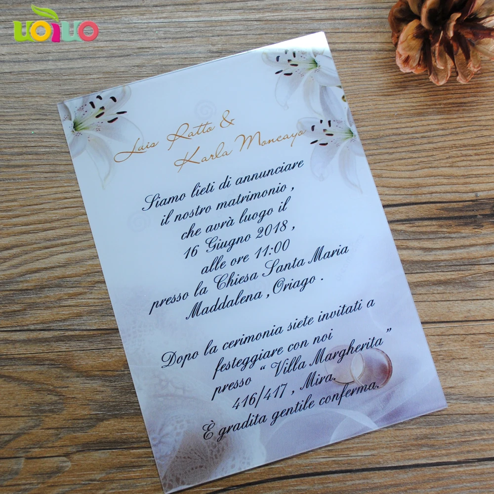 

wedding decoration traditional colorful printing acrylic card popular wedding invitation card