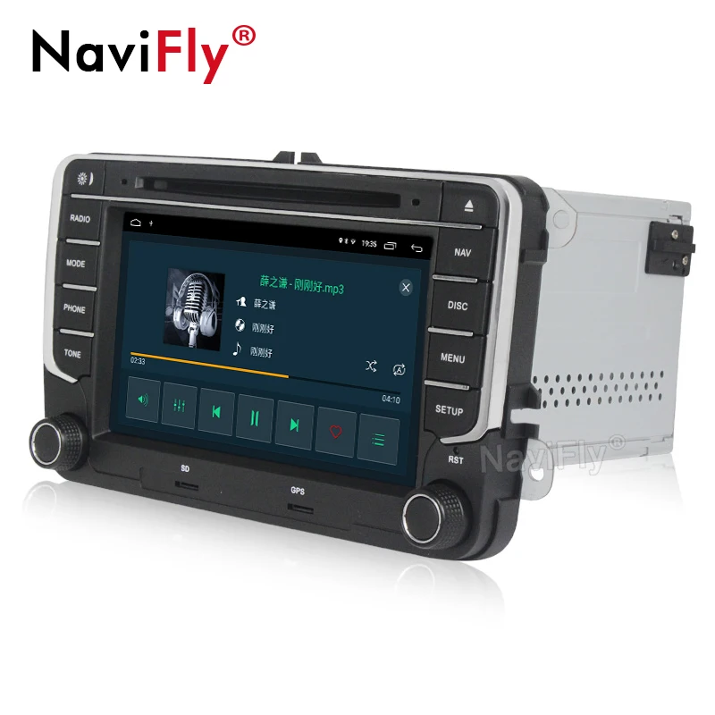 Cheap 7 inch 2 Din Android 8.1 GPS DVD Car multimedia player for VW Volkswagen PASSAT B5 B6 POLO GOLF 5 6 MAGOTAN CC BORA TIGUAN 3